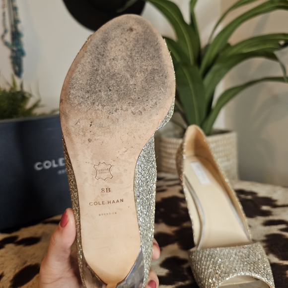 Cole Haan Antonia Peep-Toe Heels - Picture 6 of 8